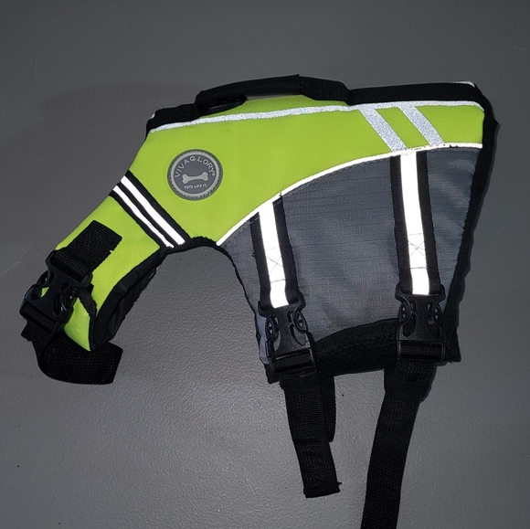Vivaglory Bright Yellow Dog Life Jacket size small - Picture 1 of 8